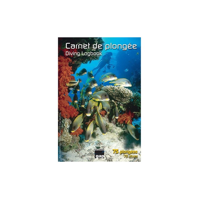 TECHNI PLONGEE carnet de plongée COUVERTURE POISSONS